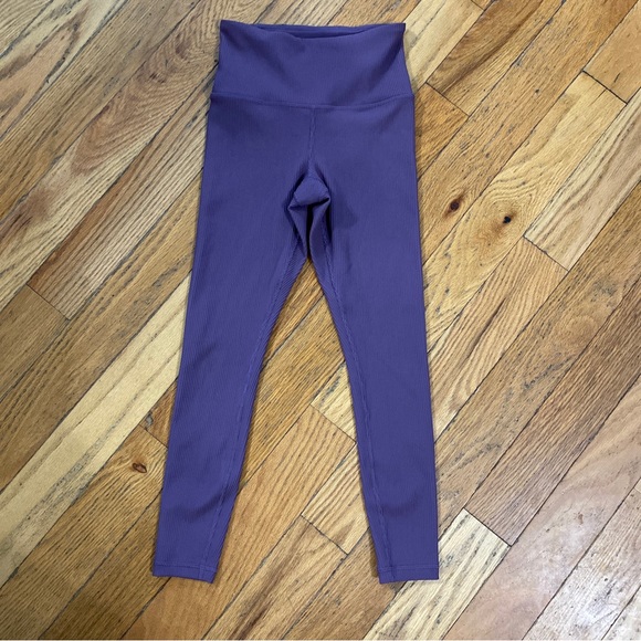 Athleta Elation Rib Tight in Dark Sky Violet Size XS - Picture 3 of 8
